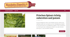 Desktop Screenshot of haushalts-tipps24.de