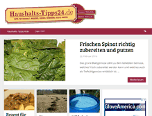 Tablet Screenshot of haushalts-tipps24.de